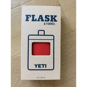 NEW Yeti 7oz Flask And Funnel Rescue Red
